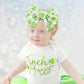 Yanjie Baby Bows St. Patrick 'S Day Shamrock Headbands Green Baby Bow Clover Printed Newborn Girls St.Patrick Hair Accessories G