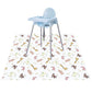 Baby Splat Floor Mat For Under High Chair/Arts/Crafts By Clcrobd, 51' Waterproof Anti-Slip Food Splash Spill Mess Mat, Washable