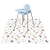 Baby Splat Floor Mat For Under High Chair/Arts/Crafts By Clcrobd, 51' Waterproof Anti-Slip Food Splash Spill Mess Mat, Washable