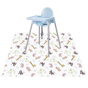 Baby Splat Floor Mat For Under High Chair/Arts/Crafts By Clcrobd, 51' Waterproof Anti-Slip Food Splash Spill Mess Mat, Washable