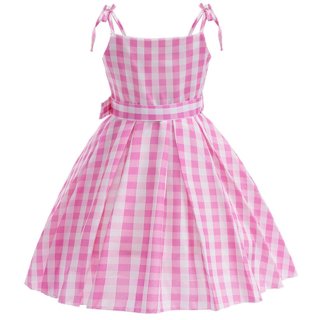 Margot Robbie Dress Costume For Girls Kids,Pink Cosplay Dress Up Clothes Birthday Party Ecorations Outfits Halloween Costumes 4T
