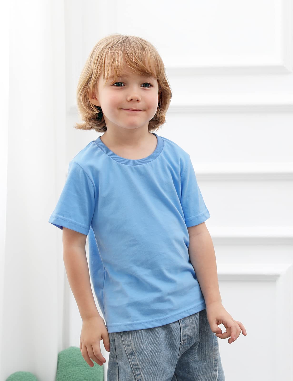 Cosland Toddler Baby Pure Tee, Sky Blue, 3T