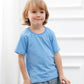 Cosland Infant Baby Short Sleeve Solid Color T-Shirts, Sky Blue, 18 Months