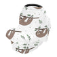 Nursing Cover Breastfeeding Scarf, Cute Doodle Sloth Car Seat Covers For Babies Infant, Stroller Cover, Carseat Canopy For Boys