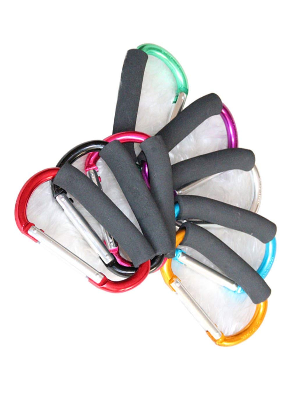 Large Stroller Hooks For Mommy, 2 Pcs Carabiner Stroller Hook Organizer For Hanging Purses, Diaper Bag, Shopping Bags. Clip Fits