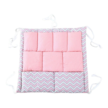 Enakshi (LABEL) Creations Baby Crib Hanging Storage Bag Toys Clothing Organization for Wall Pink