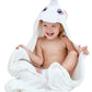 Hiphop Panda Baby Hooded Towel For Girl - Rayon Made From Bamboo, Soft Cute Pink Bath Towel For Babie, Toddler,Infant, Perfect F