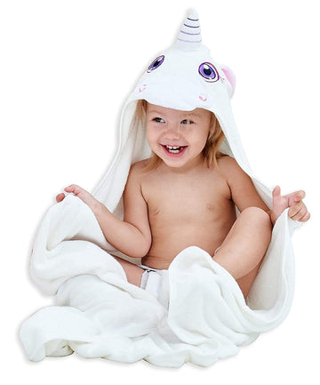 Hiphop Panda Baby Hooded Towel For Girl - Rayon Made From Bamboo, Soft Cute Pink Bath Towel For Babie, Toddler,Infant, Perfect F
