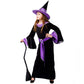 Dsplay Girl'S The Glamour Witch Dress Halloween Costumes (7-9Y, Purple)