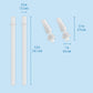 Bentgo Kids Water Bottle Replacement Straws - 2-Pack Of Reusable, Leak-Proof, & Bpa-Free, Safe-Sip Straws & Valves For Bentgo Wa