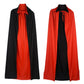 Gardeningwill Double Face 47' Red Black Hooded Cloak Goth Vampire Priate Cape