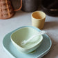 Beaba Silicone 4 Piece Baby Feeding Set, Suction Plates For Baby, Includes Plate, Bowl, Cup, 2Nd Stage Silicone Spoon, High Grad