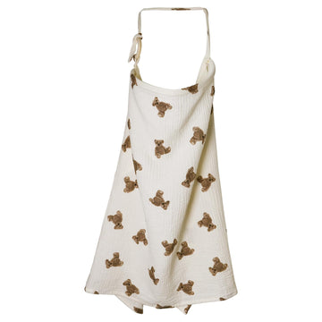 Muslin Nursing Cover For Baby Breastfeeding, Breathable 100% Cotton Breastfeeding Cover With Rigid Hoop For Mother Nursing Apron