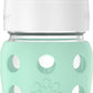Lifefactory 8-Ounce Wide Neck Glass Baby Bottle With Protective Silicone Sleeve And Hard Sippy Spout, Mint (Lg2221Wmi4)