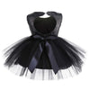 Toddler Girl Baby Lace Flower Sequin Tutu Dress Tulle Pageant Wedding Party Formal Girls Dresses Black 6-12M