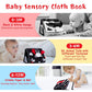 Oarifun Tummy Time Mirror, Baby Tummy Time Toys with Soft Book, Black and White High Contrast Baby Toys, 3D Activity Sensory Mon