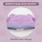 Duoyeree Kids Baby Hat Soft Warm Cable Knit Beanie Toddler Girl Fall Winter Hats(Purple,6-12 Months)