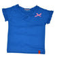 Clever Baby Girls Tshirt(ZCGT004BLU_1011Yrs_Blue_1011 Years) (ZCGT004BLU1011Yrs)