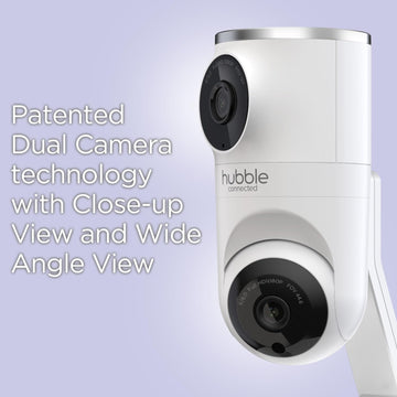 Hubble Connected Dual Vision Smart Hd Baby Monitor With 2 Cameras, Wifi Baby Monitor With App And Screen, Remote Pan Tilt Zoom,