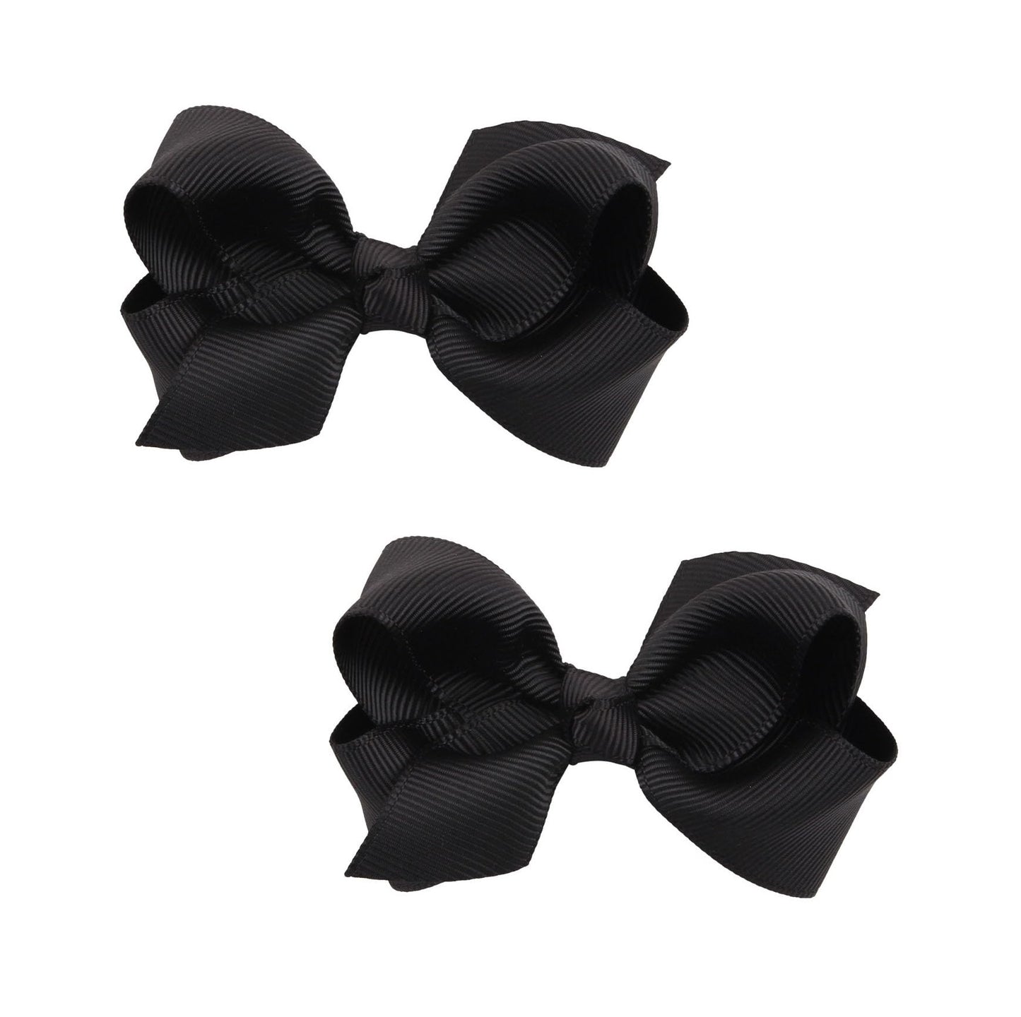 Koolgil Baby Girl's 2Pcs Cute 3 Inch Pure Color Bow-knot Hair Clip for Photography Travel Daily Life (Black)