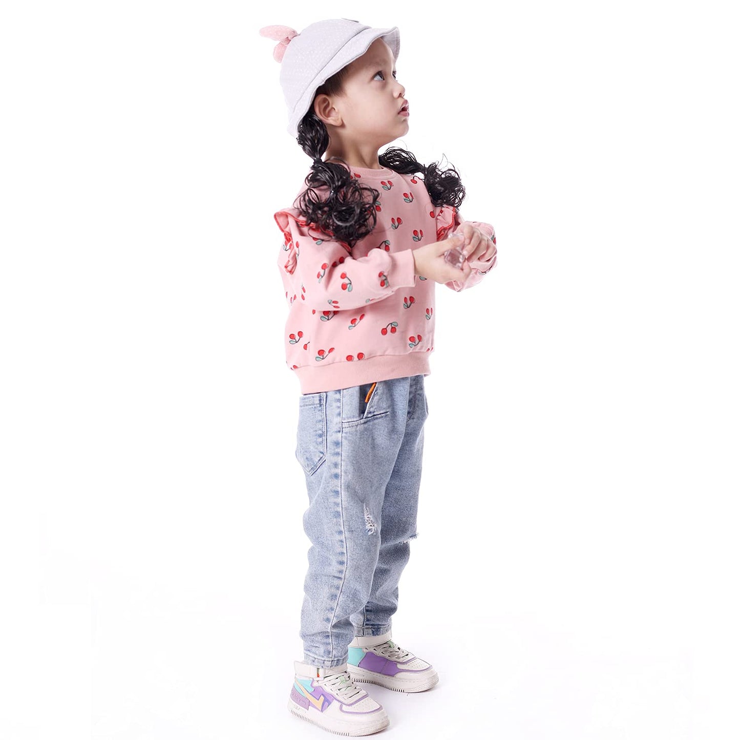Biniduckling Sweater For Baby Girl Clothes 18 Months Cherry Pink