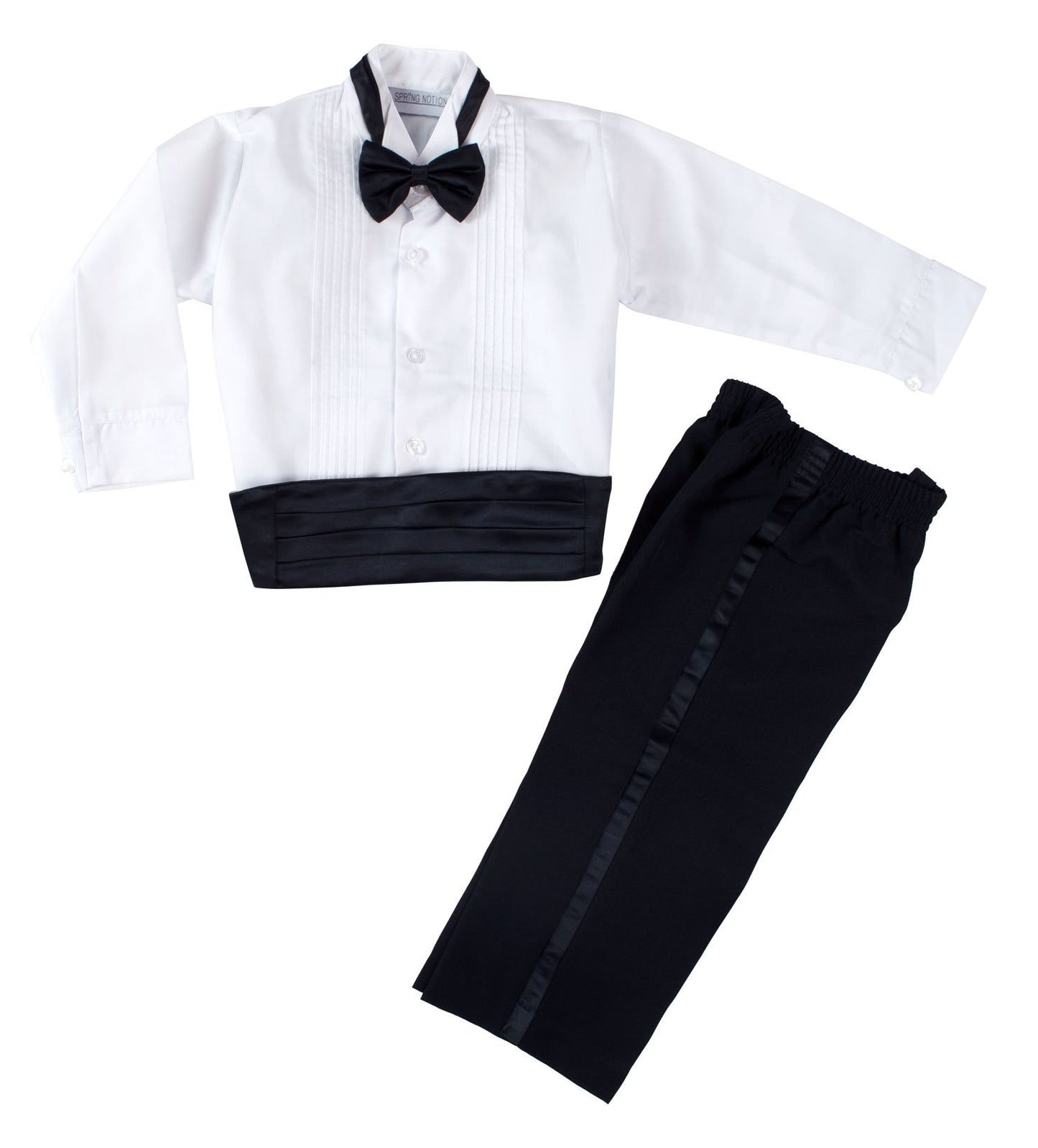 Spring Notion Baby Boys' Black Classic Tuxedo With Tail Large /12-18 Months