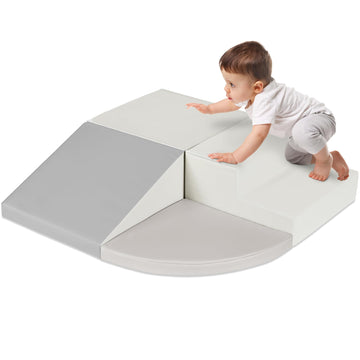 Best Choice Products 4-Piece Kids Climb & Crawl Soft Foam Block Activity Play Structures For Child Development, Color Coordinati