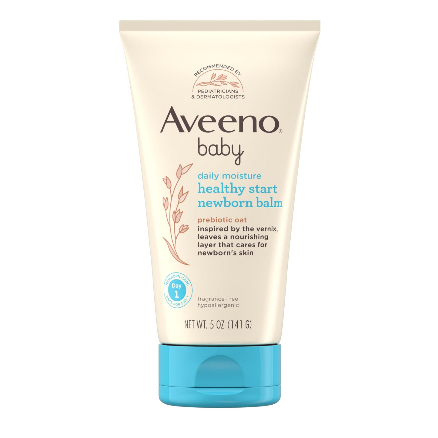 Aveeno Baby Healthy Start Nourishing Newborn Balm, Hypoallergenic Baby Skin Balm With Prebiotic Oat Leaves A Nourishing Layer To