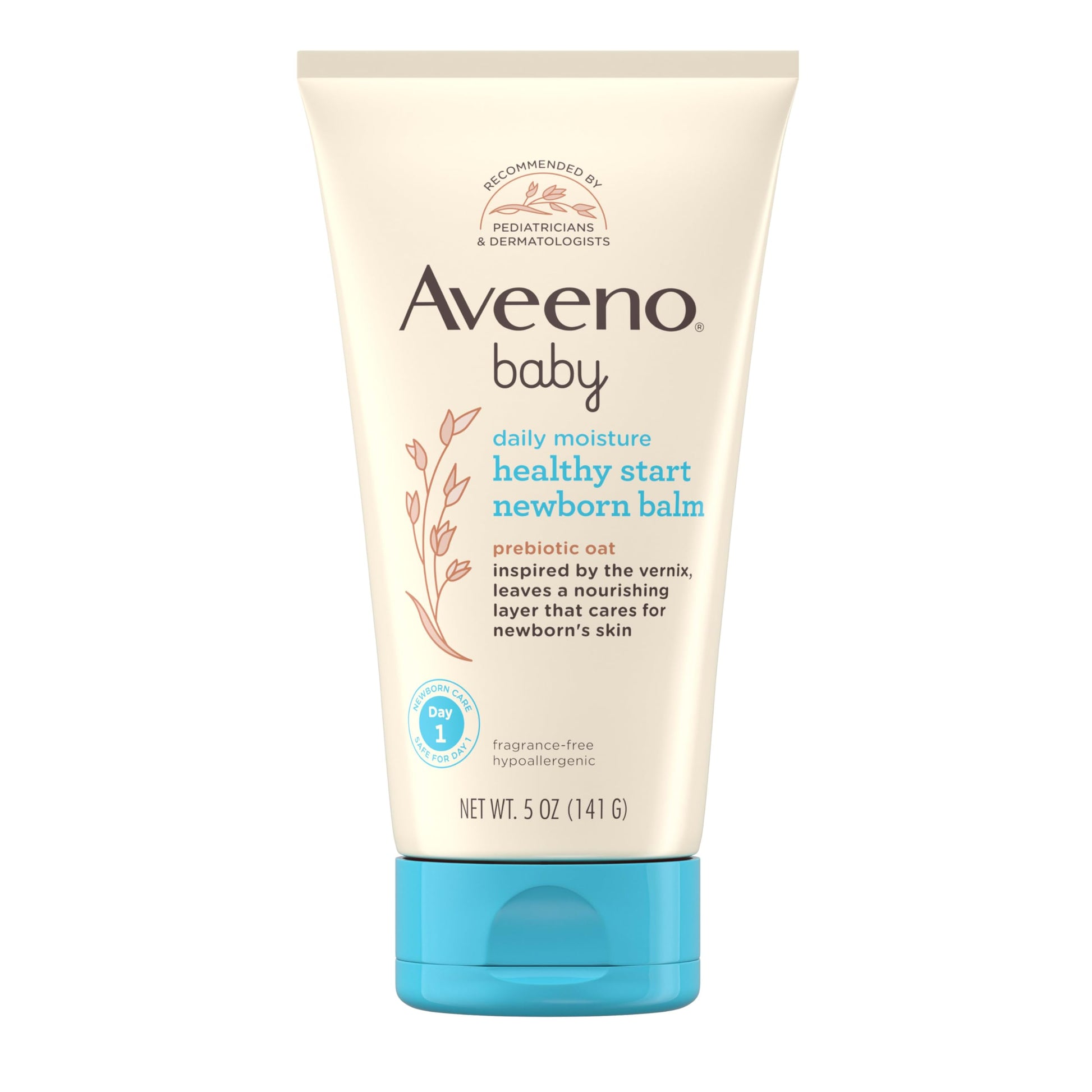 Aveeno Baby Healthy Start Nourishing Newborn Balm, Hypoallergenic Baby Skin Balm With Prebiotic Oat Leaves A Nourishing Layer To