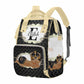 M Yescustom Personalized Baby Diaper Bags For Women Men, Custom Brown Prince Backpack Customized Nappy Mommy Bag Backpack For So