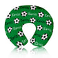 Rucekia Baby Nursing Pillow Cover - Personalized Name Green Soccer Theme Breastfeeding U-Shaped for Bottle Feeding, Ultra Soft C