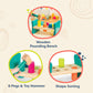 B. toys - Wooden Shape Sorter - Pounding Bench For Shape Sorting - 6 Pegs & Toy Hammer - Classic Toys For Toddlers, Kids - 2 Yea