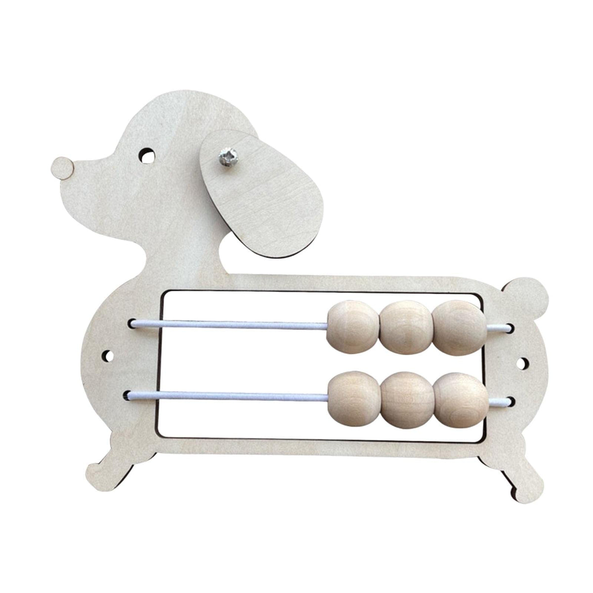 ATORSE Wood Busy Board Material Educational Toys Birthday Gift for Nursery Unisex Puppy