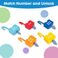 YYDeek Montessori Toys for 3 Year Old, Preschool Activities Toys Games for Toddler, Lock & Key Counting Toys for Toddlers, Math