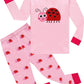 Girls Pajamas 100% Cotton Winter Sleepwear Toddler Long Sleeve Pjs Ladybug With Hearts Pajama Cute Jammies Sets Loungewear Cloth