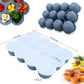 Samuelworld Baby Food Storage Container, 12 Portions X 2.5Oz - Bpa Free Silicone Freezer Tray With Clip-On Lid For Breast Milk S