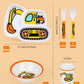 Lehoo Castle Kids Plates And Bowls Sets, Kids Dinnerware Set Includes Plate, Bowl, Cup And Tableware, Made Of Durable Material,