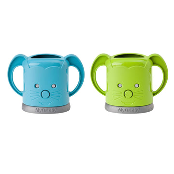 Mydrinky - The Adjustable Juice Box Holder 2 Pack (Lime/Aqua)