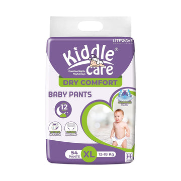 Kiddle Care Dry Comfort Baby Diaper Pants Advanced Soft Baby Pants Diaper |Extra Large (Xl) | Pack Of 1 | 54 Pieces | 1218 Kg |