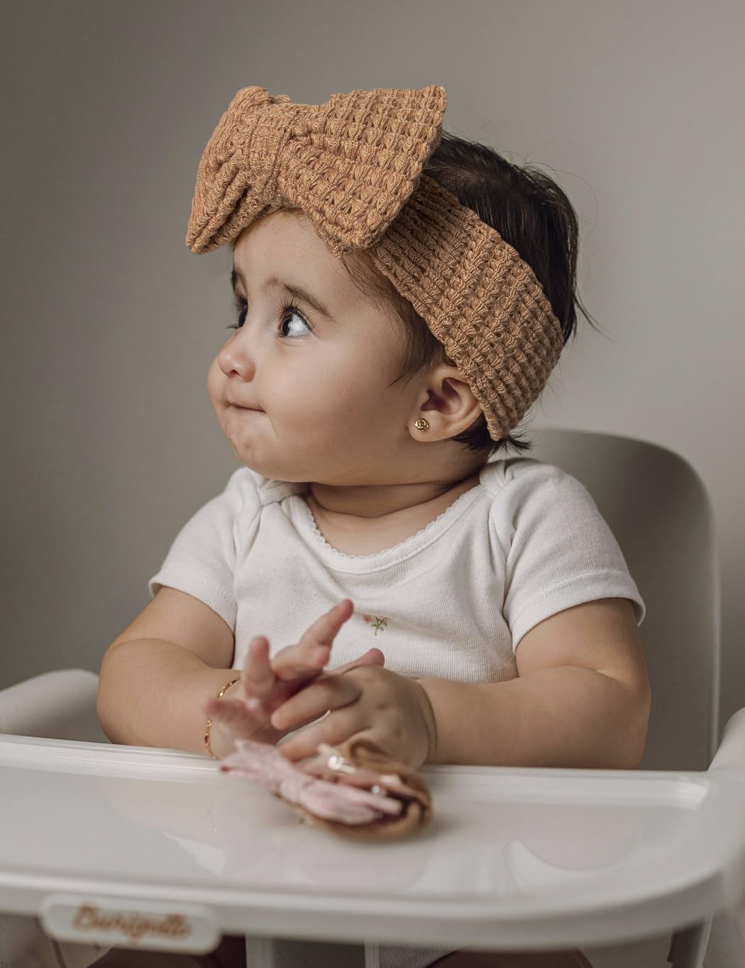 Zurlefy Stretchy Baby Girl Headbands Bows, Infant Headband Bows For Baby Bonnet Newborn Head Wraps Toddler Unisex (Td009)