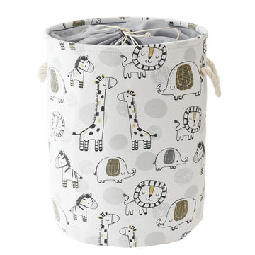 Inough Baby Hamper Kids Laundry Basket Nursery Hamper Stuff Animal Organizer ,Toy Baskets Corner Stuffed Animal Storage Basket K