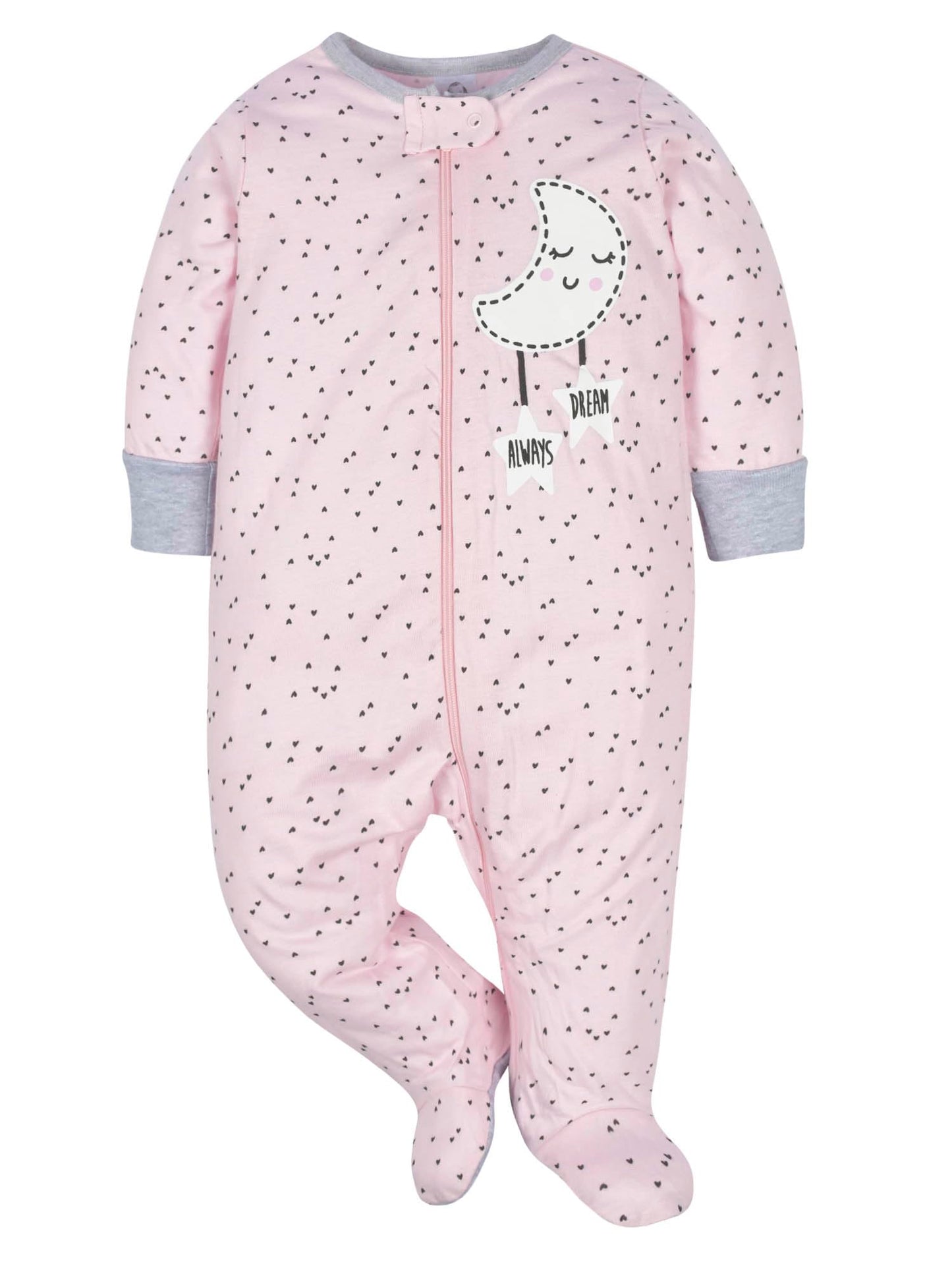 Gerber Baby Girls 4 Pack Sleep 'N Play Footie Cloudy Newborn