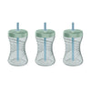 NUK First Choice Fun Grips Straw Cup 2.0, 10 oz. Sippy Cup with Handles, Leak Proof Straw Cup, 3-Pack