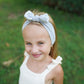 Babygiz Baby Girl Headbands-Infant,Toddler Cotton Handmade Hairbands With Bows Child Hair Accessories (Stone Gray)