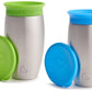 Munchkin Miracle Stainless Steel 360 Sippy Cup (Blue/Green)