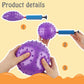LOVEINUSA 6PCS Bounce Balls with Pump, Knobby Balls 7inch Sensory Balls Spiky Massage Balls for Babies Toddlers
