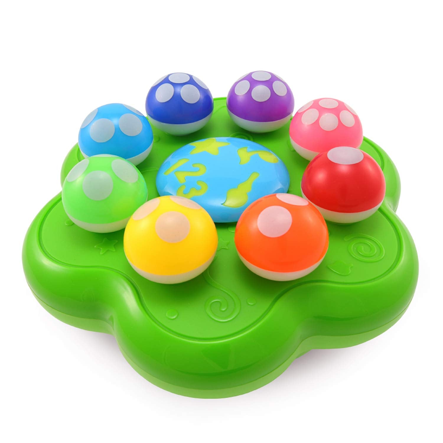 BEST LEARNING Mushroom Garden - Interactive Educational Light-Up Toddler Toys for 1 to 3 Years Old Infants & Toddlers - Colors, 
