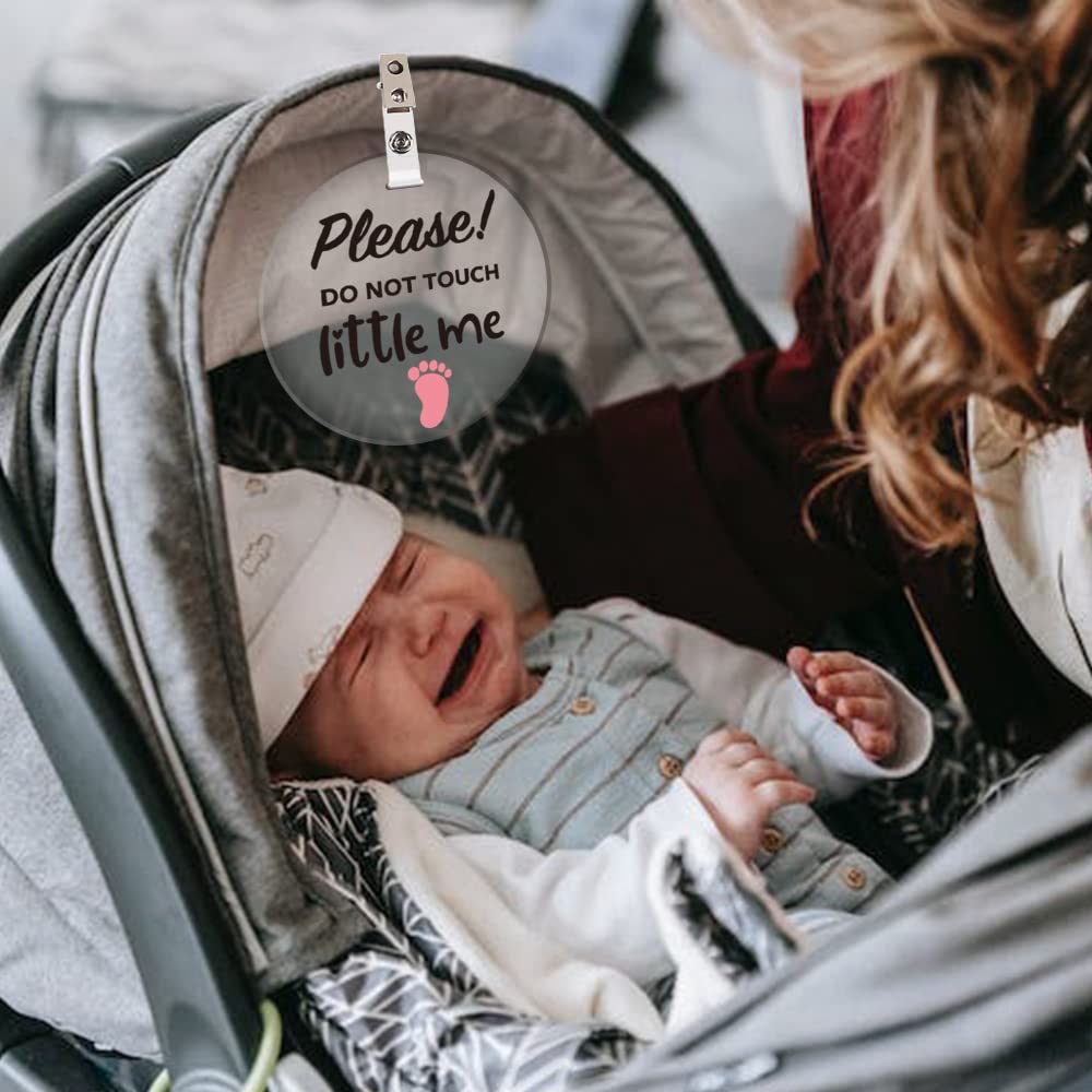 Funny Do Not Touch Baby Signs, Cute Baby Car Seat Sign For Newborn Baby, Baby Girl, Baby Boy, Pregnancy Gift For New Mom, Parent
