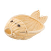 Mikinona Rattan Storage Basket Wedding Fish-shaped Rattan Basket Fish-shaped Woven Baskets Baskets Simulate Design Weaved Basket