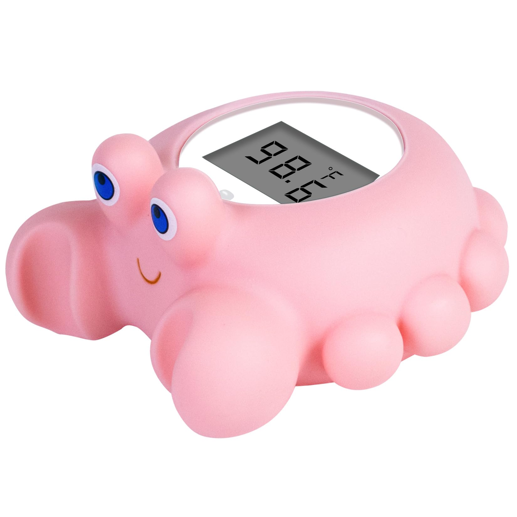 Pircaath Baby Bath Thermometer Newborn, Bpa-Free Safety Digital Bath Tub Thermometer With Temperature Alarm & Lcd Display, Crab